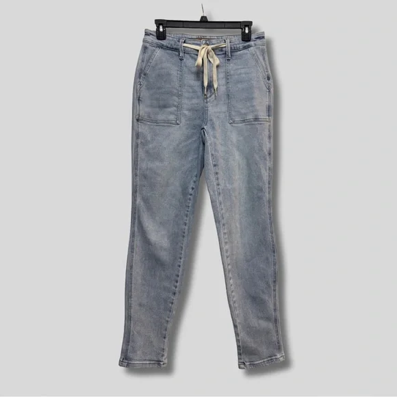 Judy Blue High-Rise Vintage Elastic Waist Denim Jogger - Picture 4 of 5